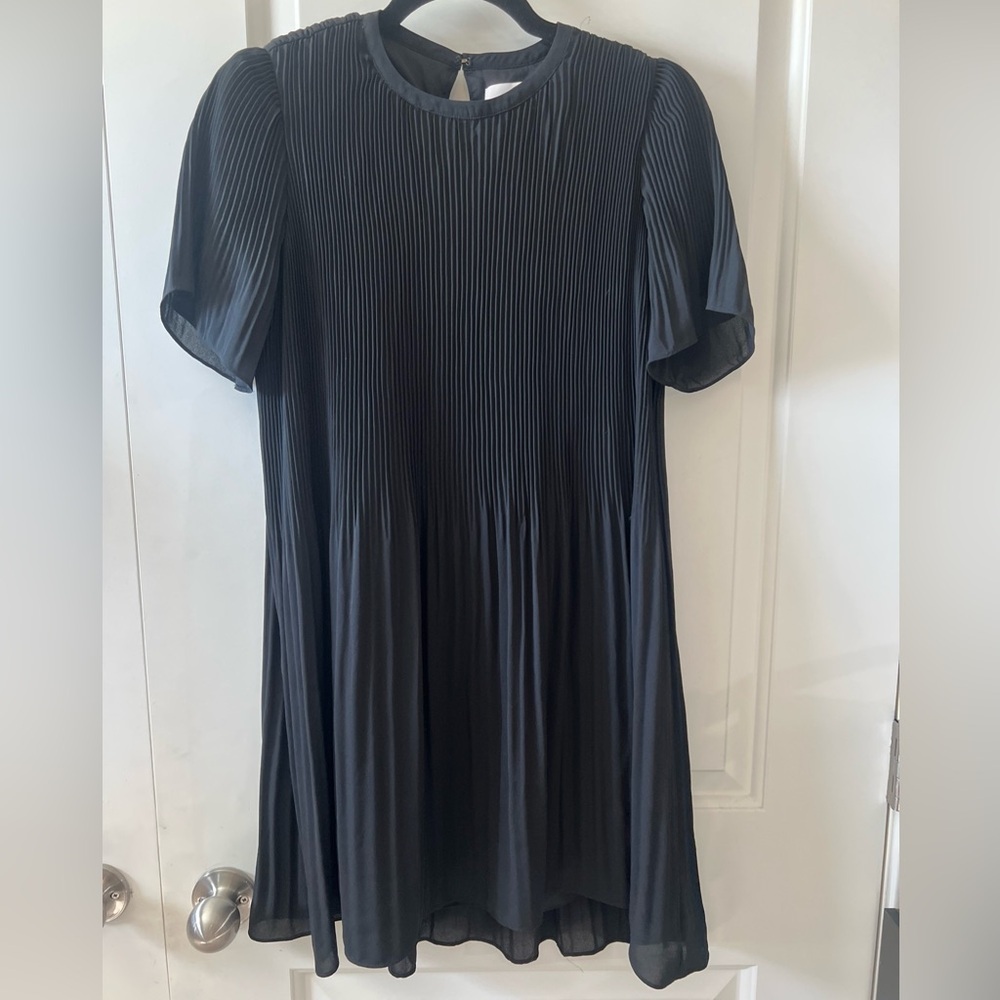 OAK + FORT Black Pleated Dress